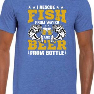 I Rescue Fish and Beer T-shirt